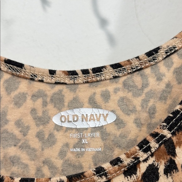 Old Navy cotton Leopard Print Tank Top women’s xl sleeveless - Picture 2 of 5